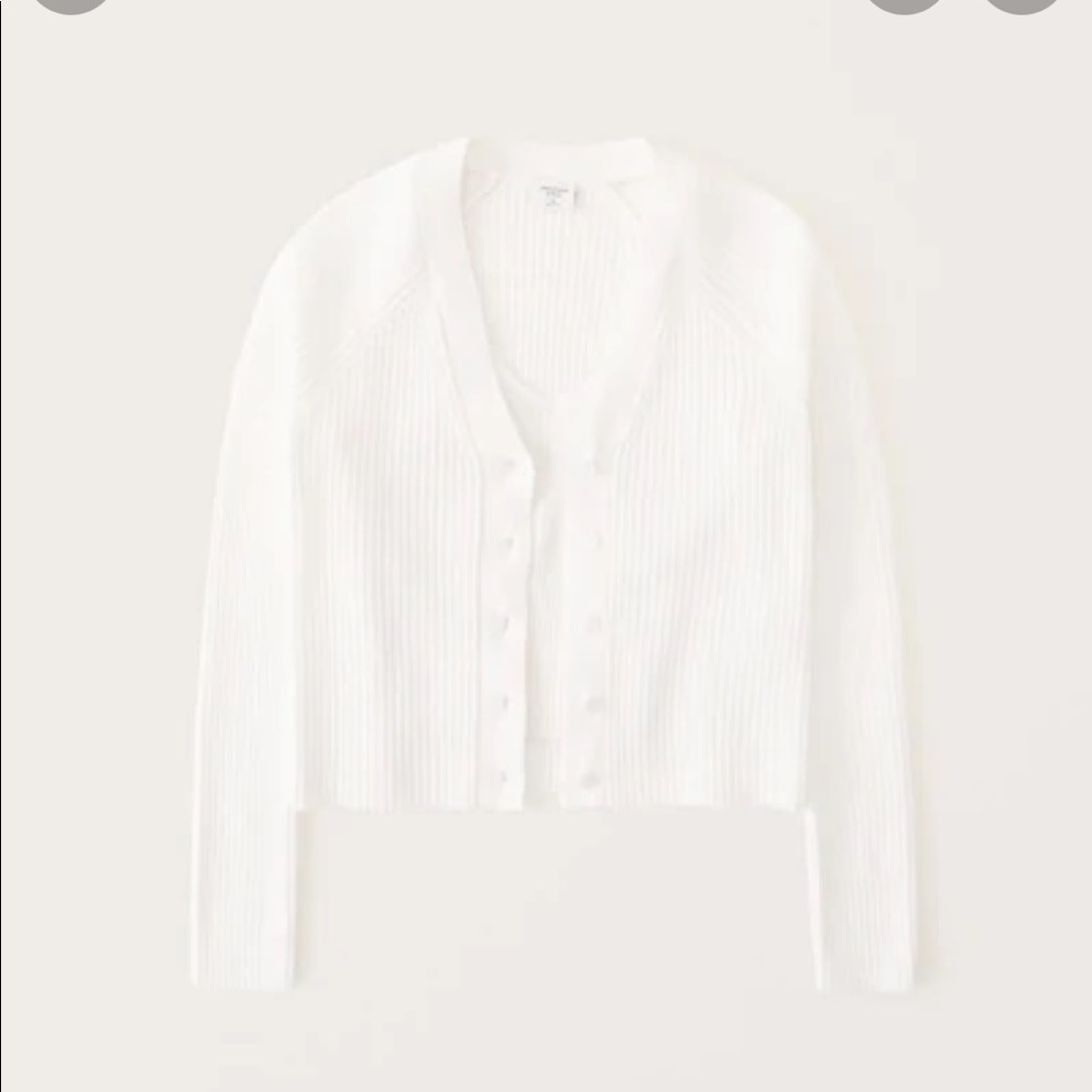 Abercrombie Sweetheart Cardigan Tank Sweater Matching Set